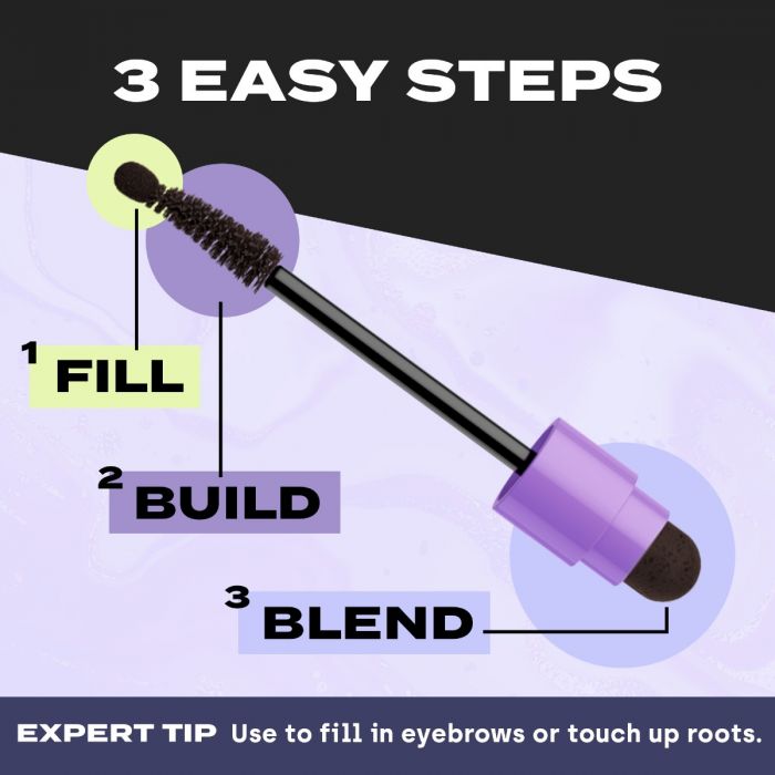 3 easy steps, fill, build and blend with Toppik fill me in hairline filler