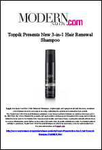 toppik hair renewal shampoo featured in modernsalon.com