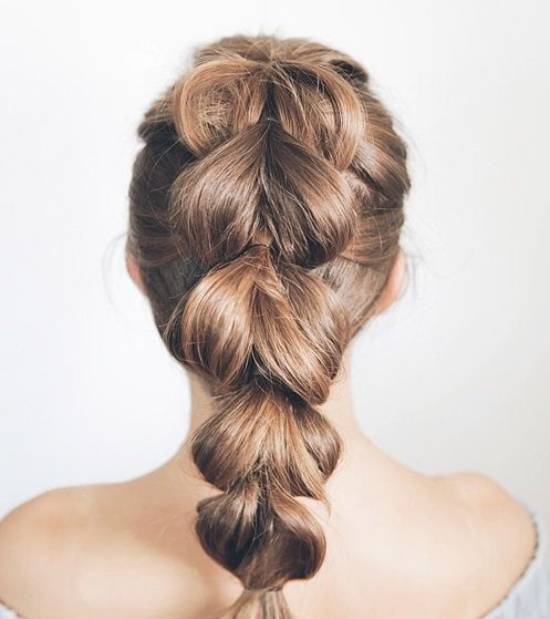 pull through faux braid hairstyle our favorite braided hairstyles for short hair toppik hair blog