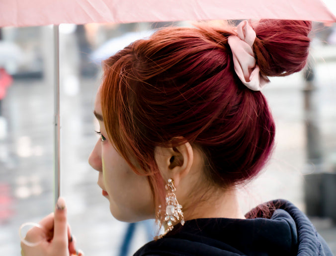 Easy Updos for Thin Hair: Bun with Scrunchie