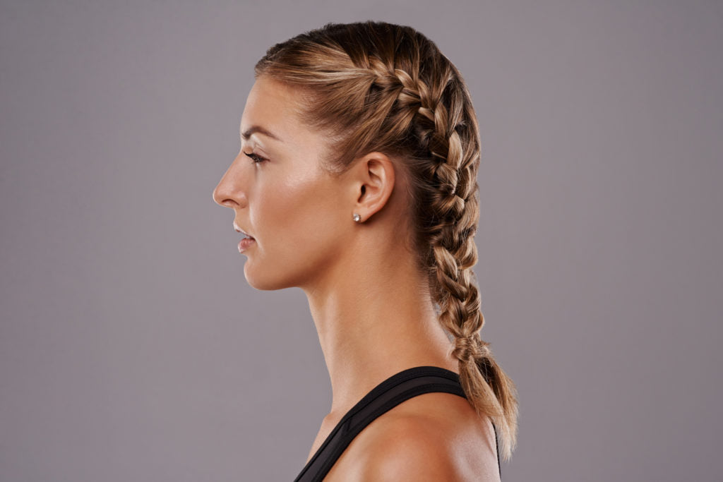 French-braids-blonde-hair-side-easy-travel-hairstyles