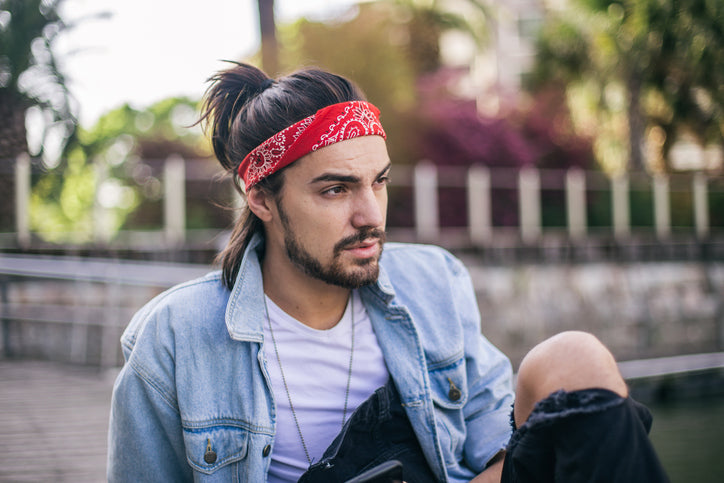 Bandana hairstyles for guys with long hair