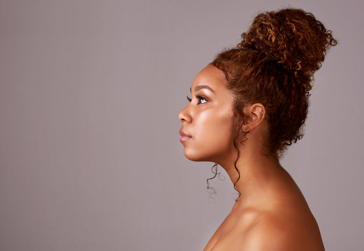 Holiday Hairstyles: Curly Top Knot