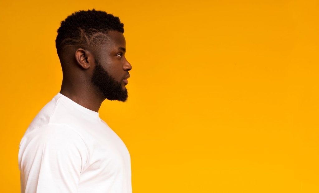 Short High Fade on Handsome Man