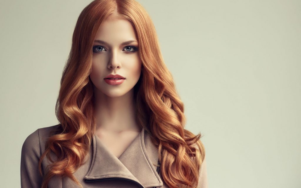 Woman with Light Auburn hair color