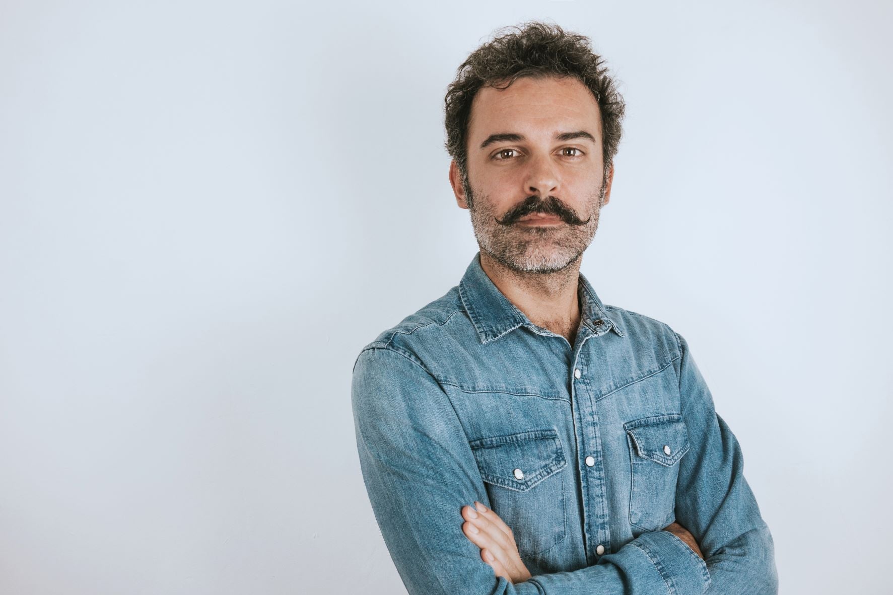 man with a beard and mustache