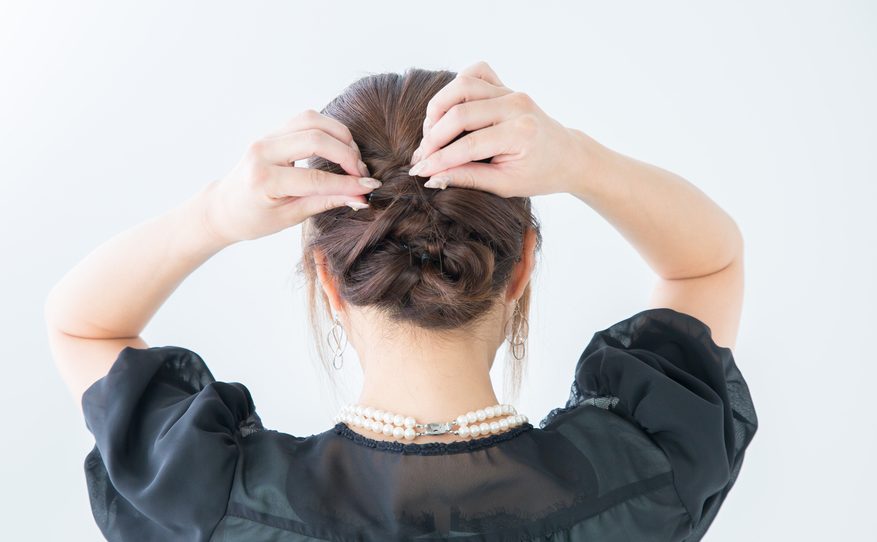 french braid tuck under updo brown hair our favorite braided hairstyles for short hair toppik hair blog