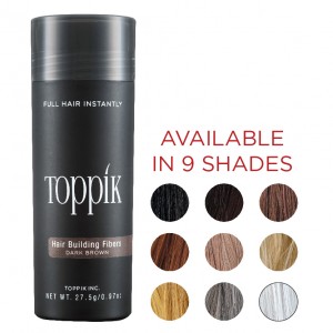 Toppik Hair Fibers is available in 9 shades