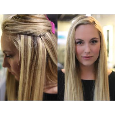 tape-in hair extensions