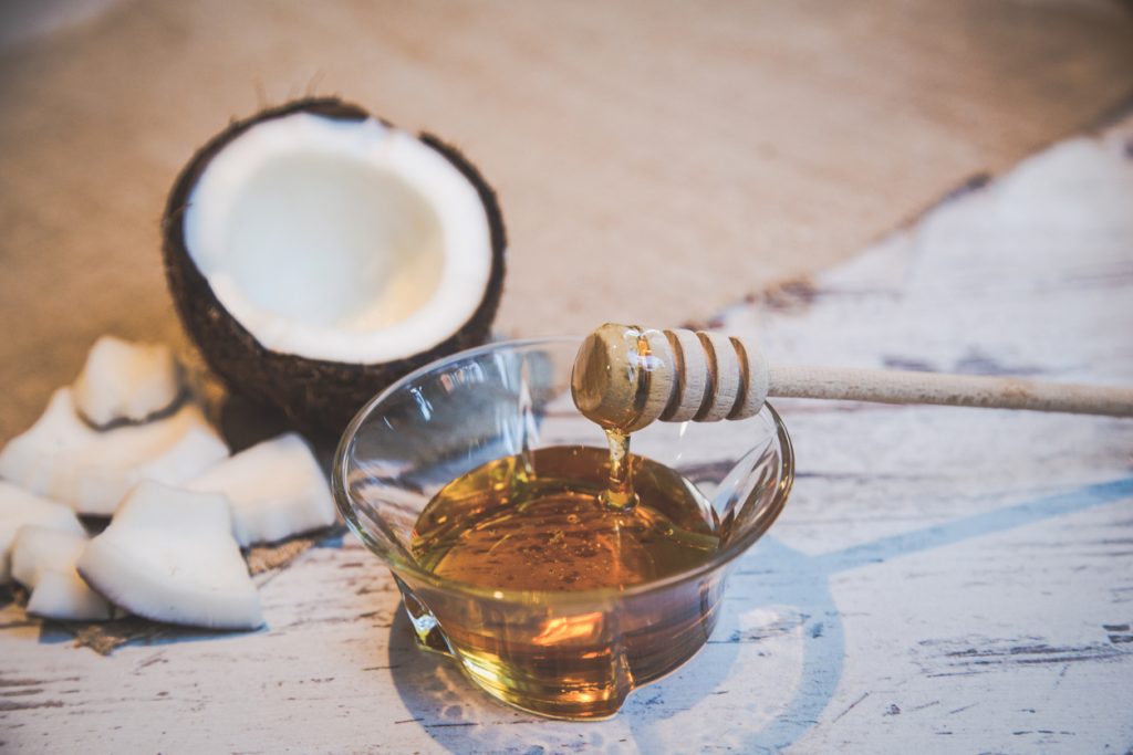 coconut half pieces honey dipper table ingredients homemade hair masks for hair growth toppik hair blog