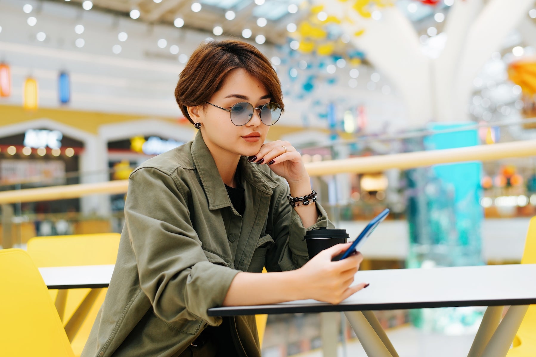 Wallpaper look pose background model portrait makeup glasses  hairstyle blouse brown hair Asian bokeh images for desktop section  девушки  download