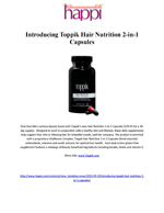 toppik hair nutrition capsules featured on happi.com